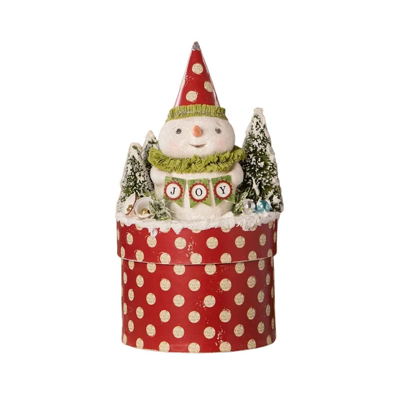 Joy Snowman on Box by Bethany Lowe Designs