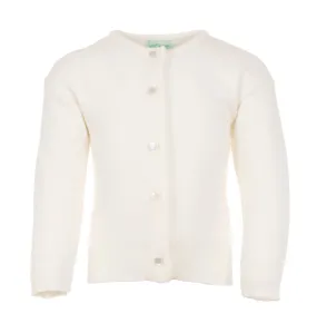 Julius Berger Cotton Cashmere Ivory Baby & Toddler Girl Cardigan