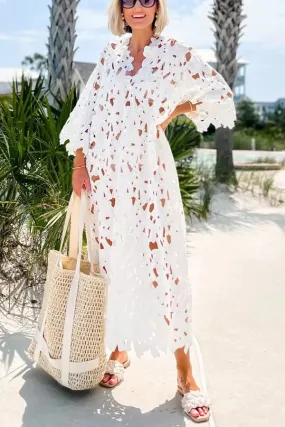 Keri -Lace Shirt Dress
