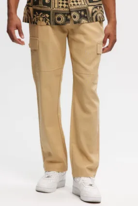 Kuwalla Tee Cargo Linen Pant Beige
