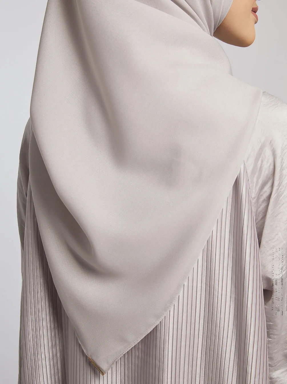 LIGHT VOILE SCARF PLAIN GRAY MIST