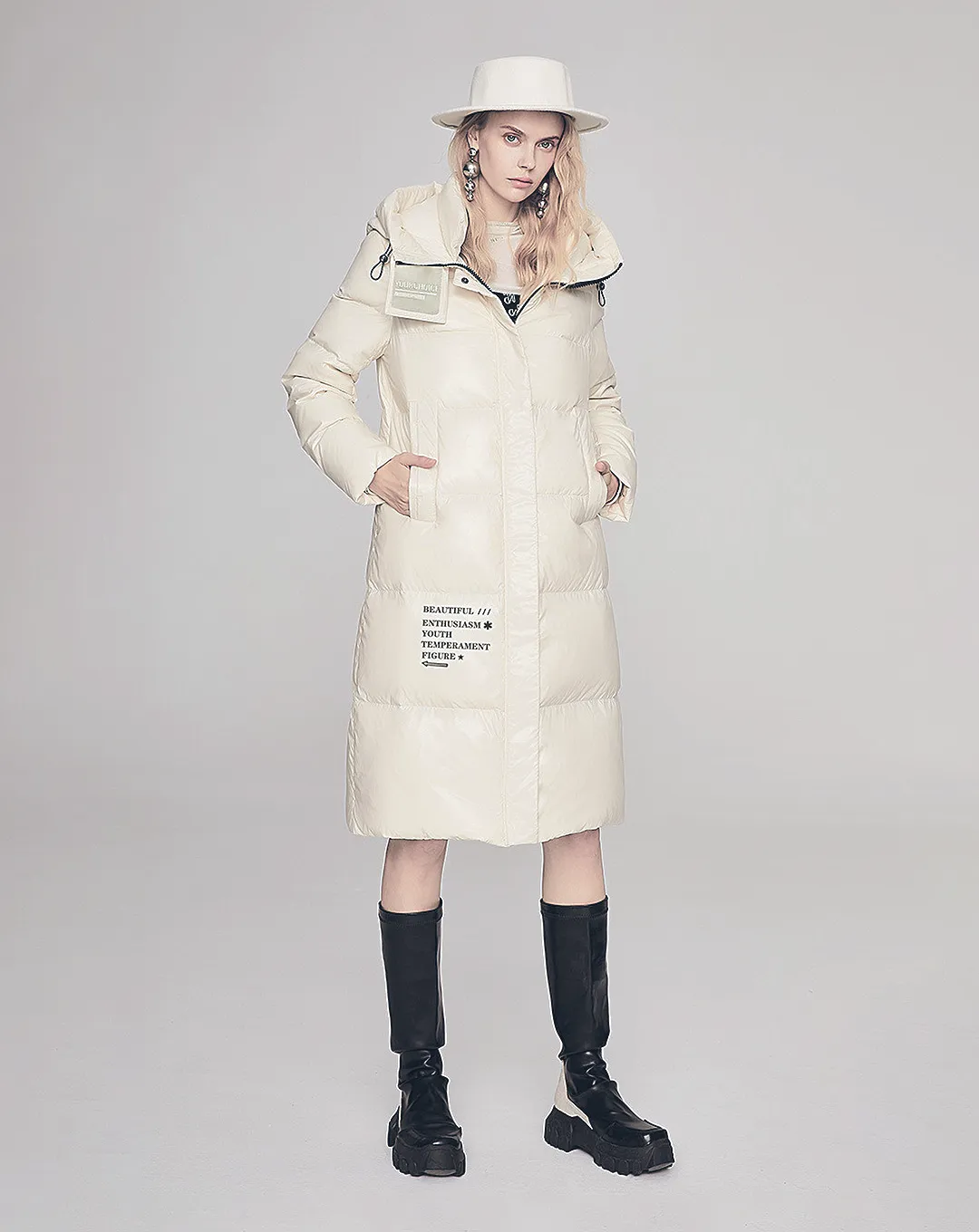 ♀Logo Design Down Coat