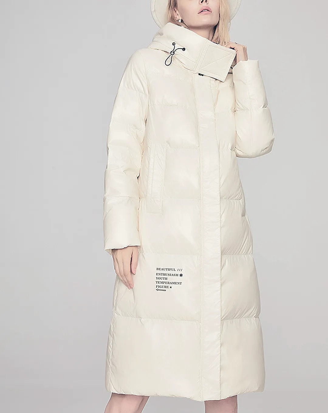 ♀Logo Design Down Coat