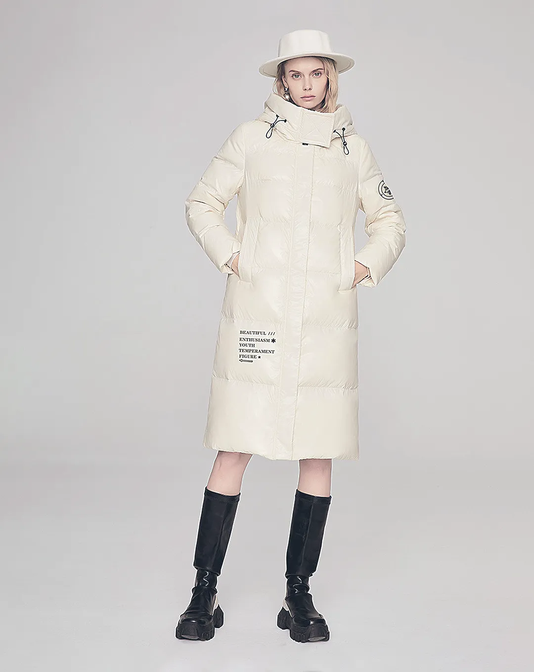 ♀Logo Design Down Coat