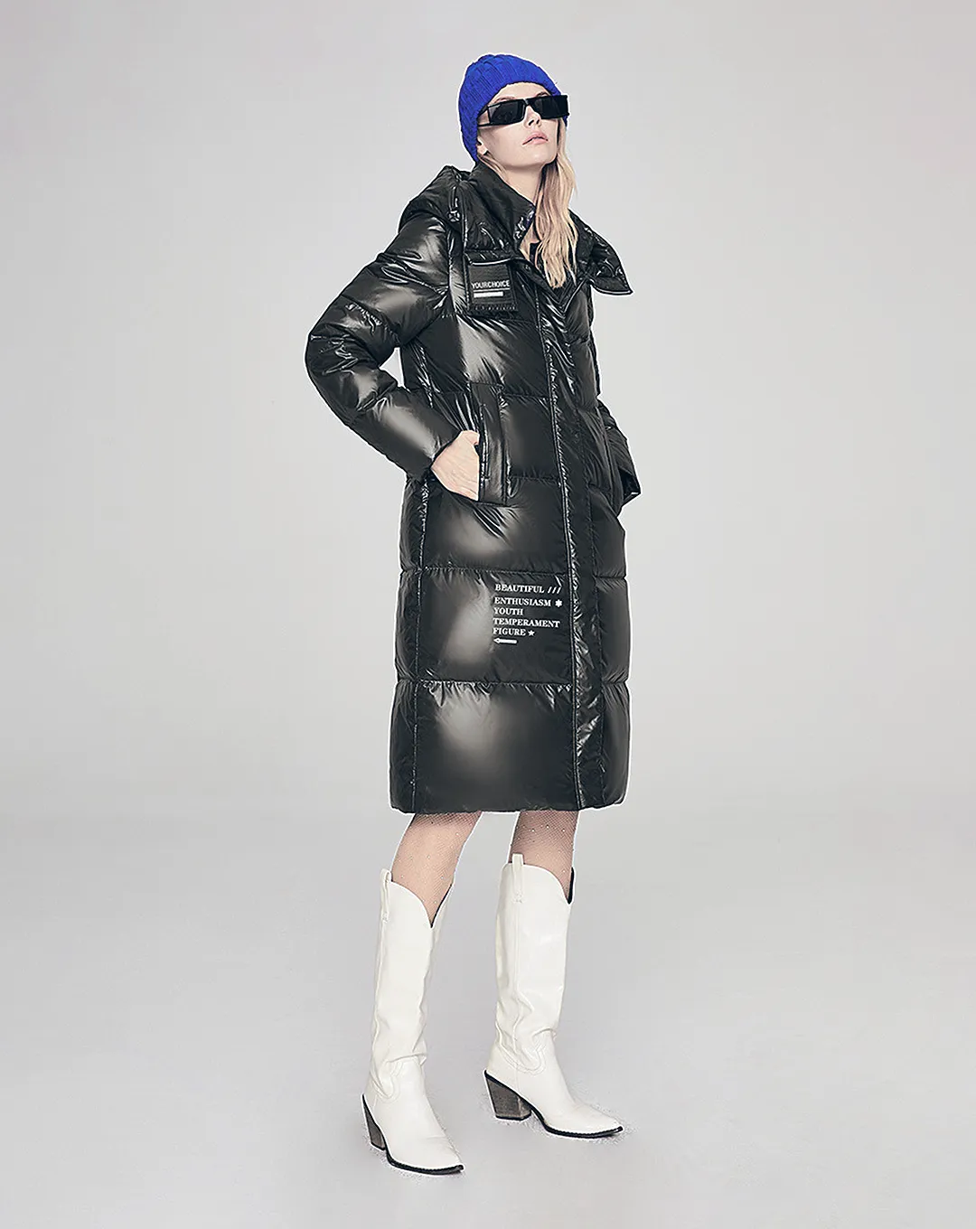 ♀Logo Design Down Coat