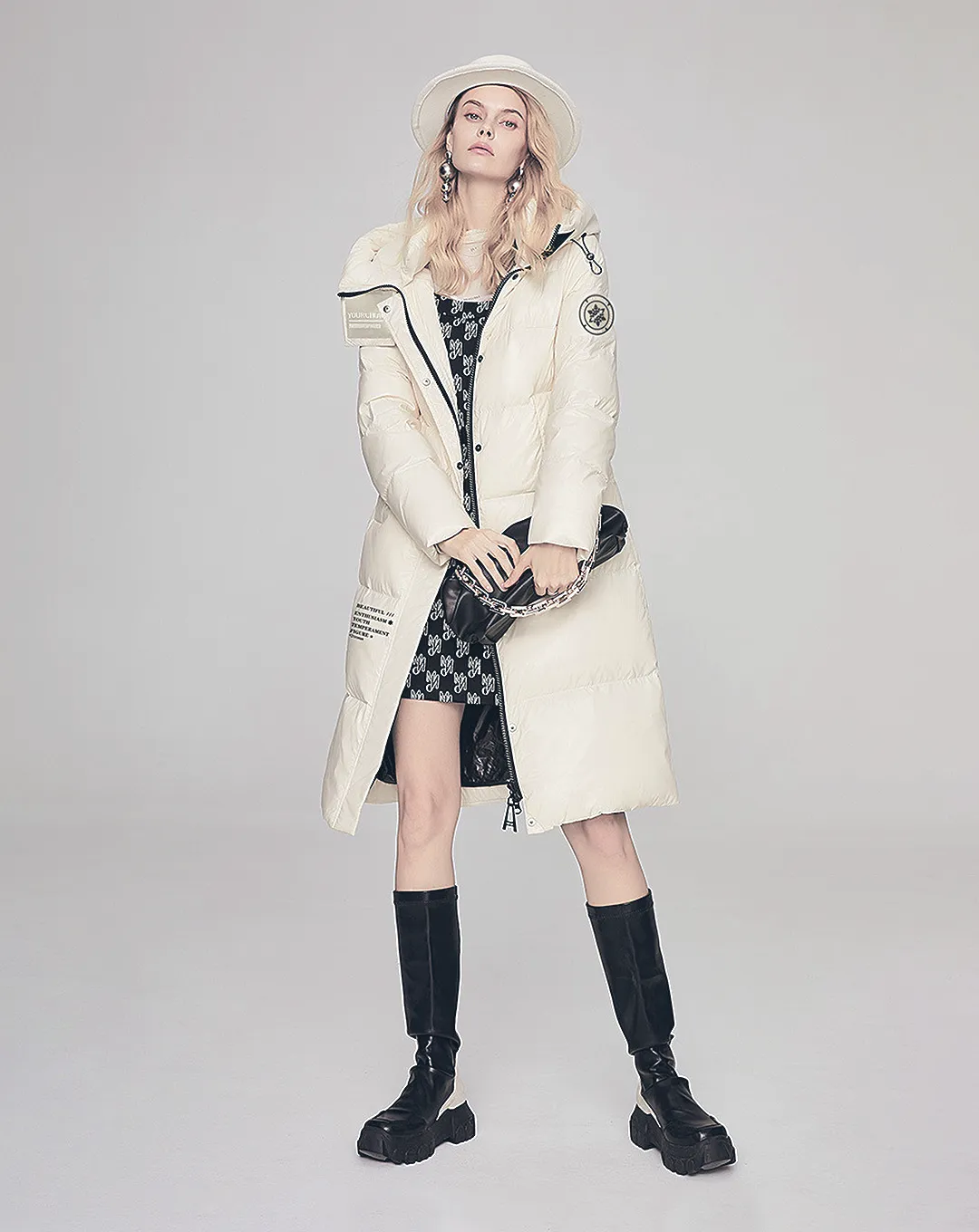 ♀Logo Design Down Coat