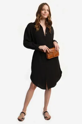 Long shirt dress - Black