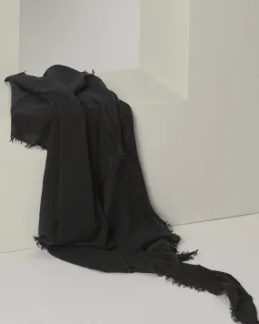 Love Cashmere Scarf in Black X Charcoal