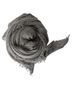 Love Cashmere Scarf in Charcoal X Milk