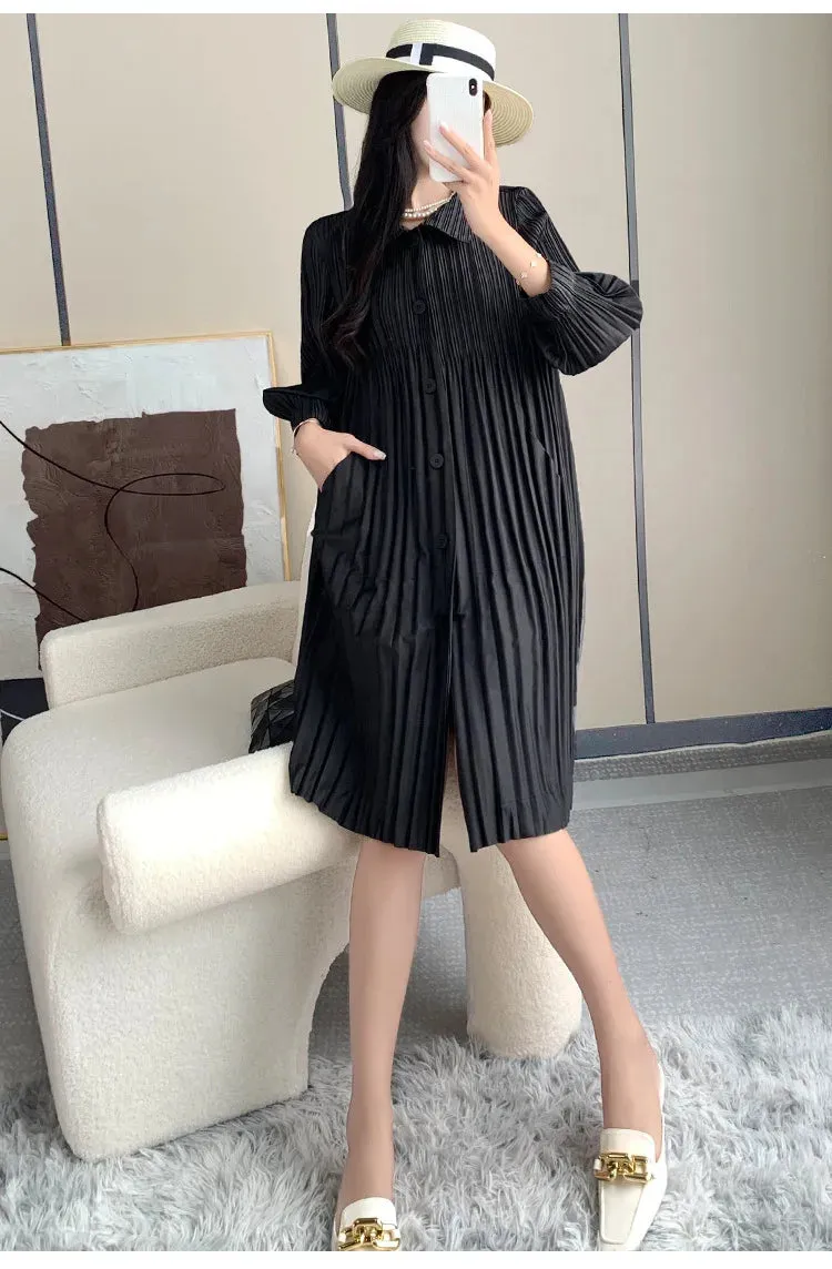 Luxury Truly Pleated Comfortable Coat