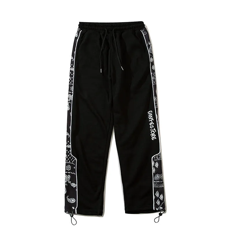 Man Fall Outfits Cargo Pants Vintage Large Pocket Drawstring Men Vibe Style Loose Profile Ankle Banded Working Pants