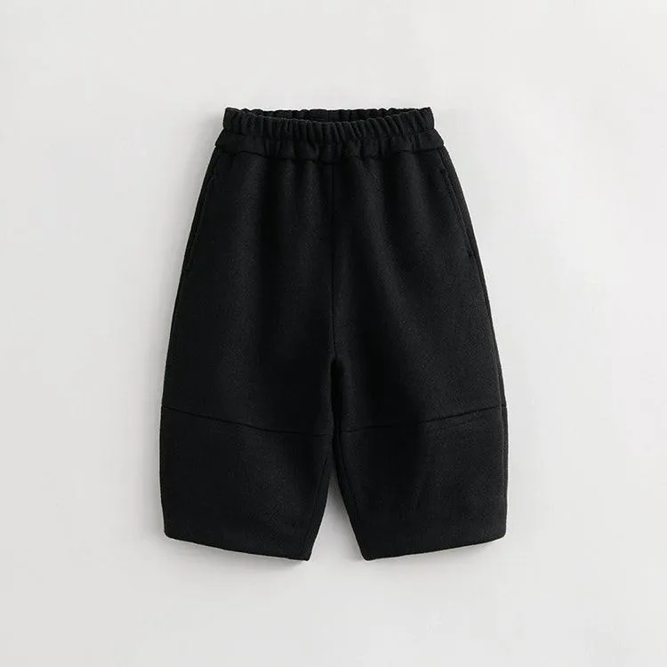 MARC & JANIE Boys Girls Loose Tweed Lantern Pants 232020