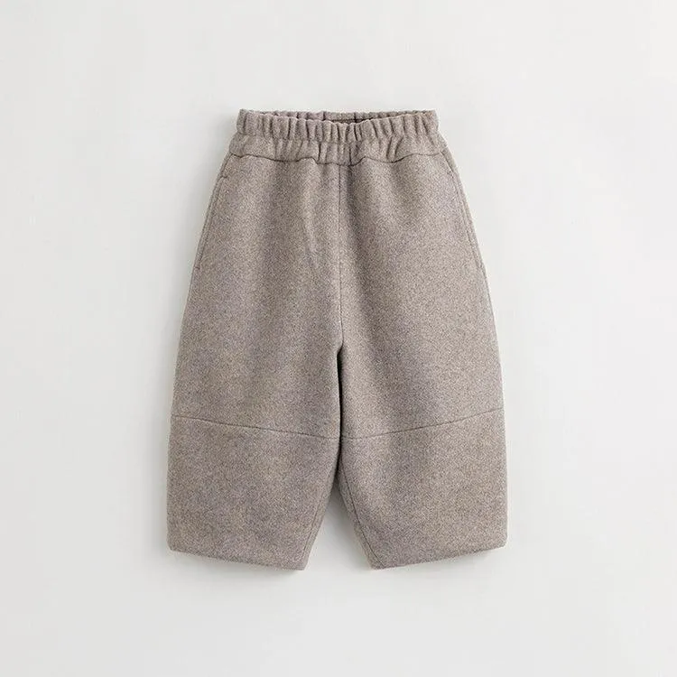 MARC & JANIE Boys Girls Loose Tweed Lantern Pants 232020