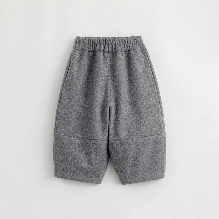 MARC & JANIE Boys Girls Loose Tweed Lantern Pants 232020