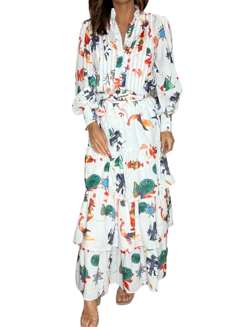 Mayan Ruffle Maxi Skirt - 2 color options