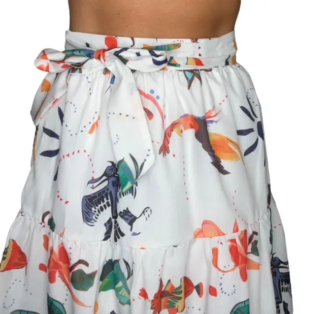 Mayan Ruffle Maxi Skirt - 2 color options