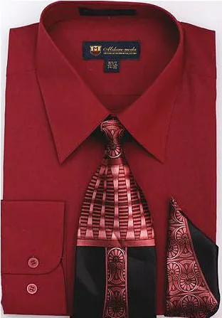Men Dress Shirt SG-21-Burgundy