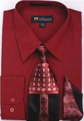 Men Dress Shirt SG-21-Burgundy