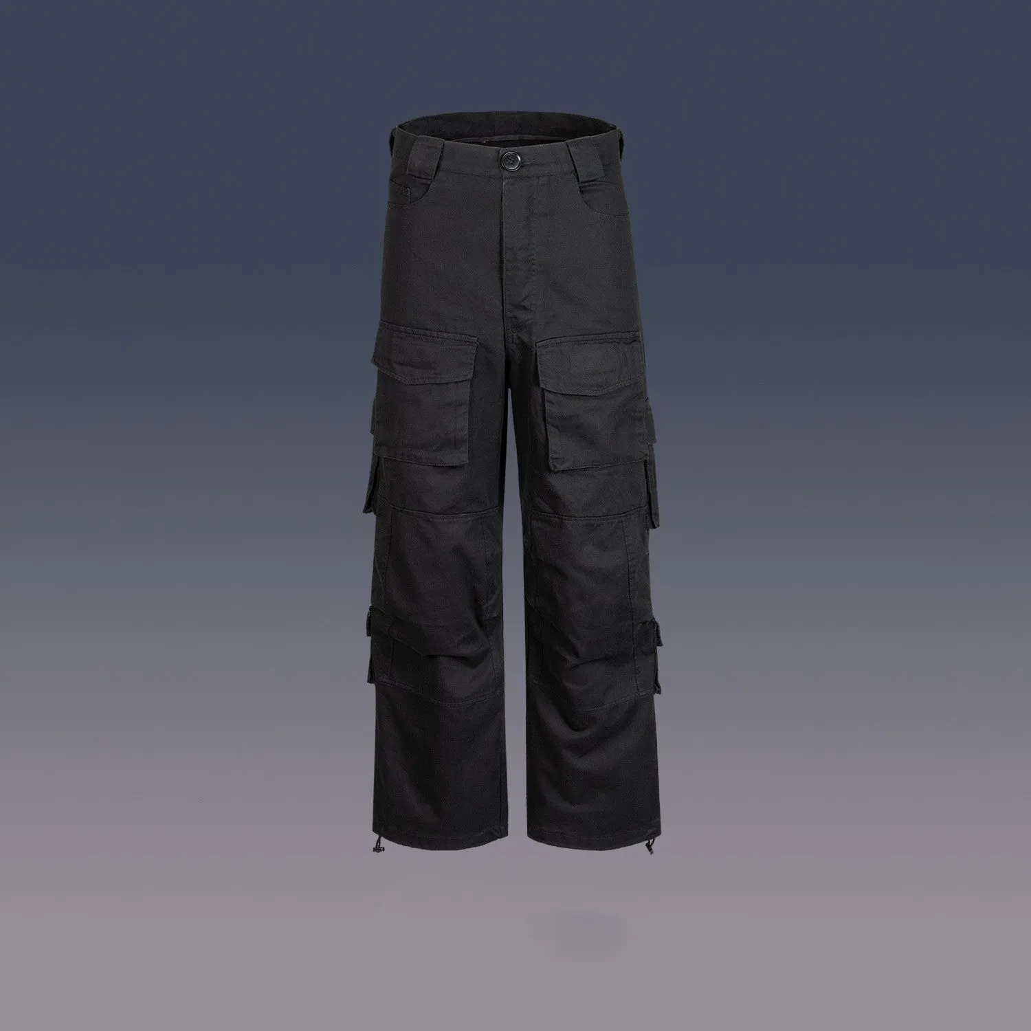 Men's Large Pocket Wide Leg Cannonball Cargo Pants