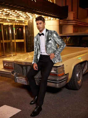 Men's Shiny Sequins Suit Jacket