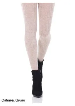 Merino Wool Ribbed Tights