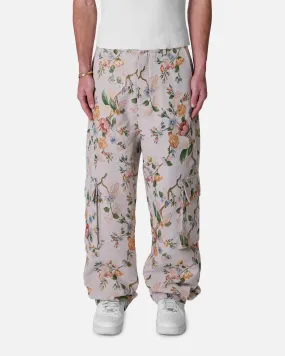 MNML Jacquard Rose Cargo Pants Gold
