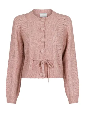 Molina Heavy Knit Cardigan - Rose Melange