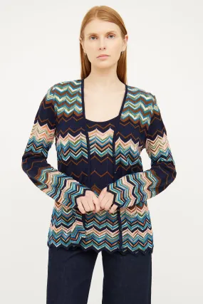 Multi Knit Top & Cardigan Set