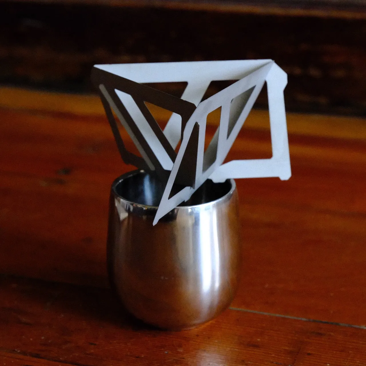 Munieq Tetra Coffee Dripper W/ Leather Pouch