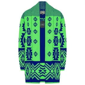 MUSH CARDIGAN / LIME BLUE