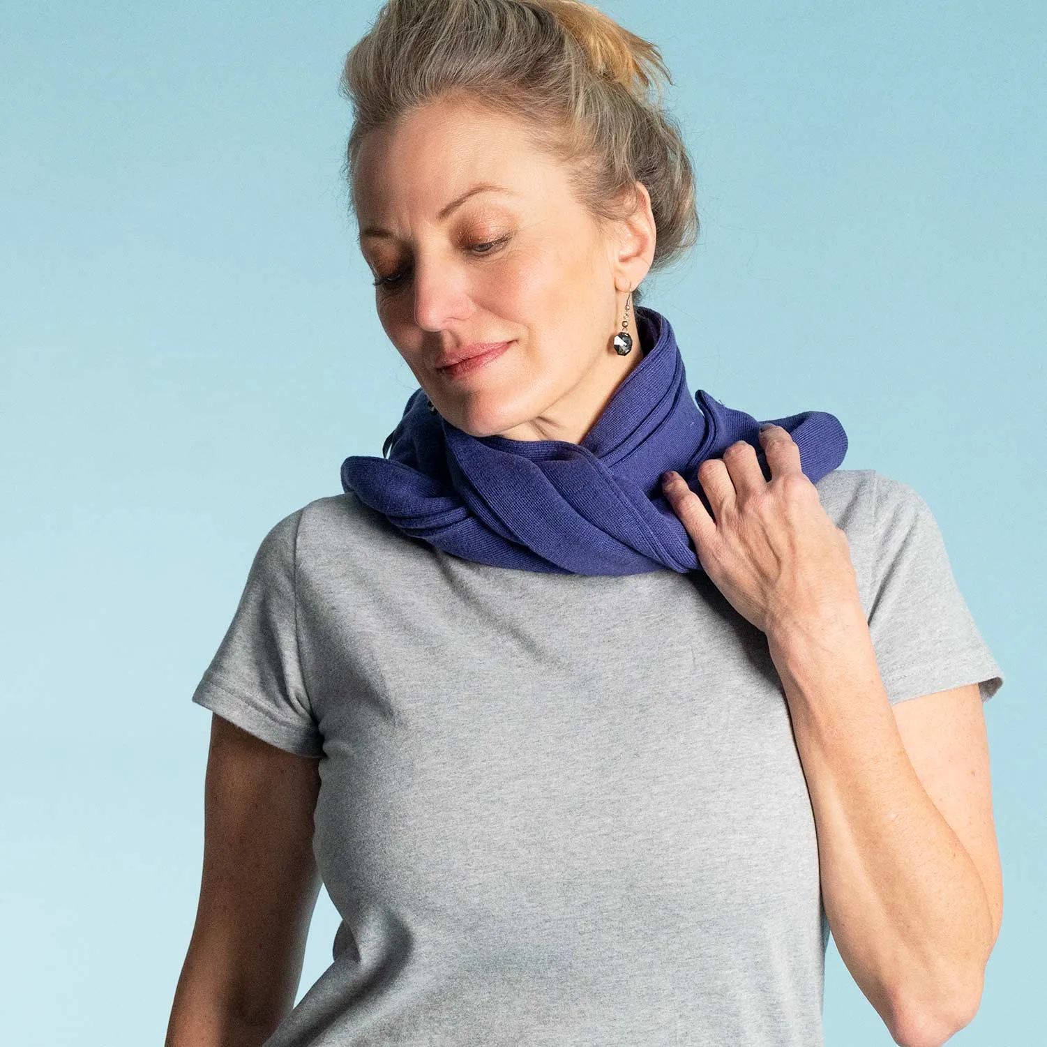 NOTTINGHAM 100% Organic Hemp Knit Scarf (Double Layer) (Unisex) (77" x 7")