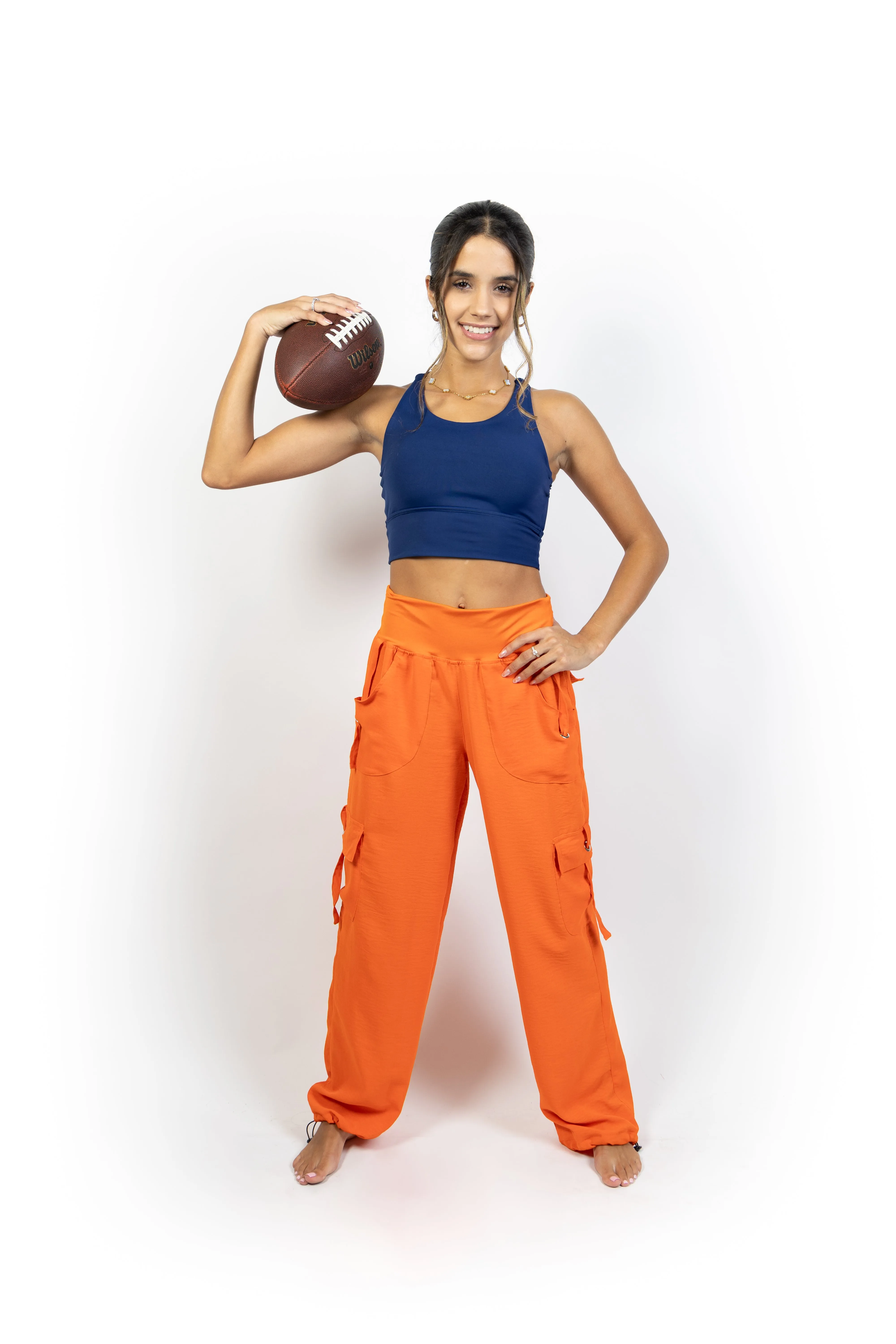Orange Cargo Pant