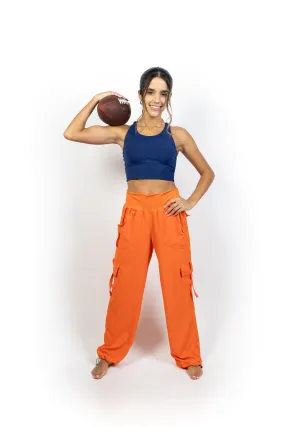 Orange Cargo Pant