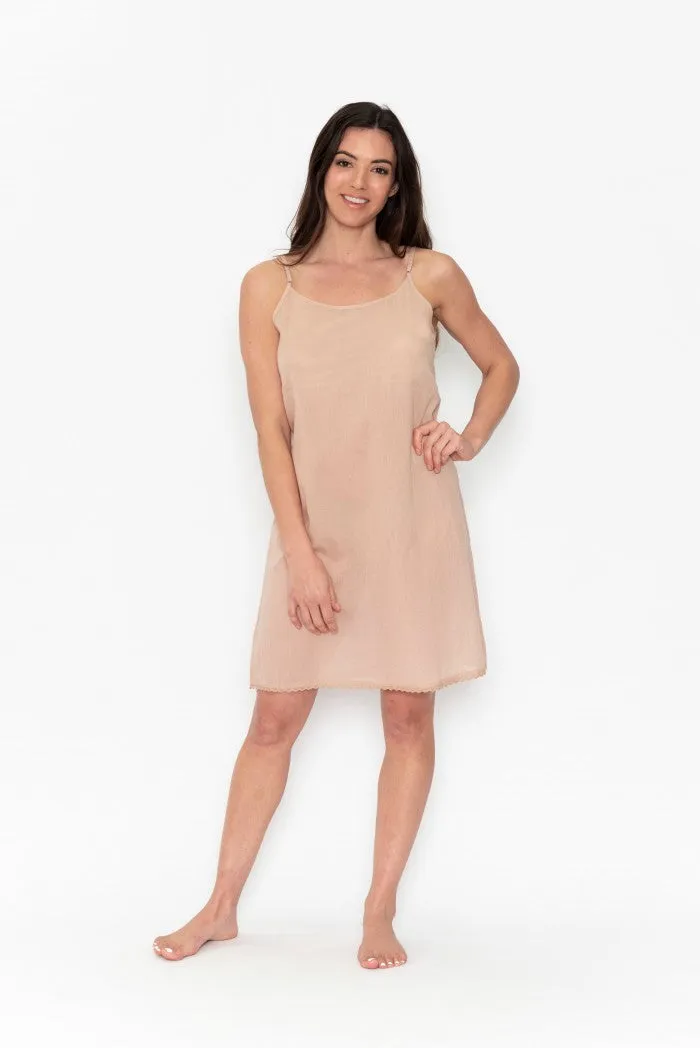 ORIENTIQUE Long Cotton Dress Slip | SKIN