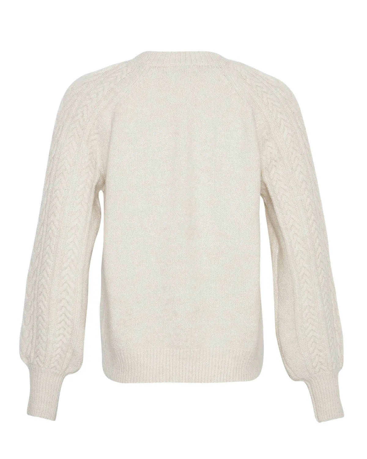 Peggy Cardigan - Ecru Melange