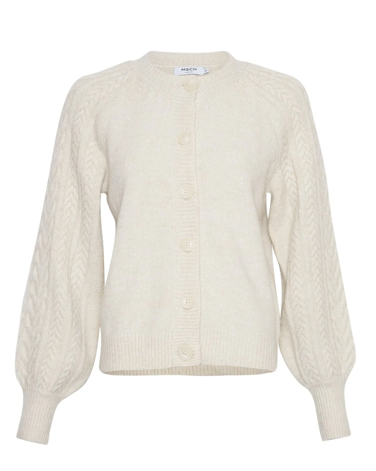Peggy Cardigan - Ecru Melange