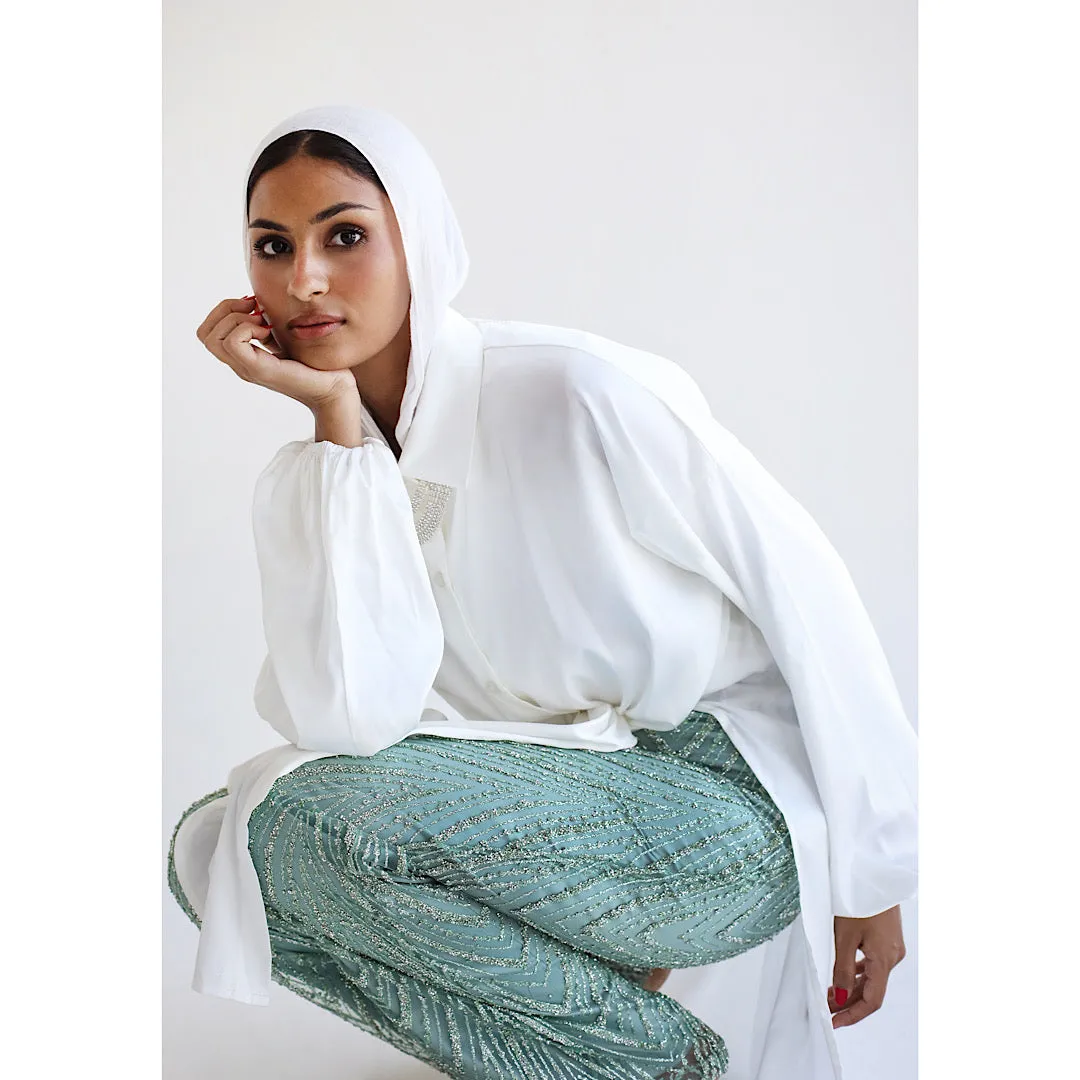 Pistage embellished tulle pants