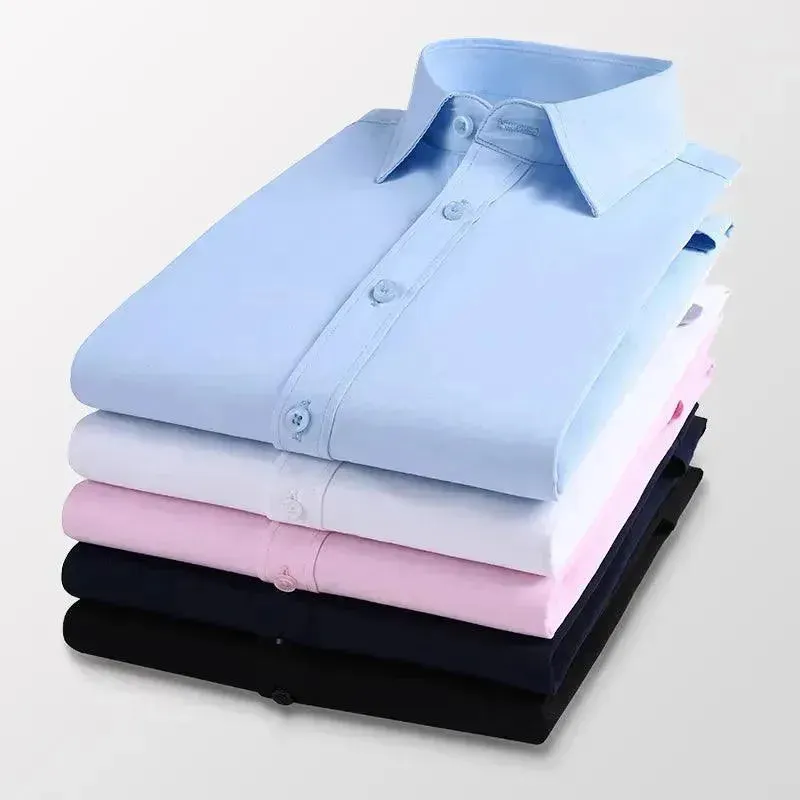 Plain Slim Fit Formal Dress Shirt