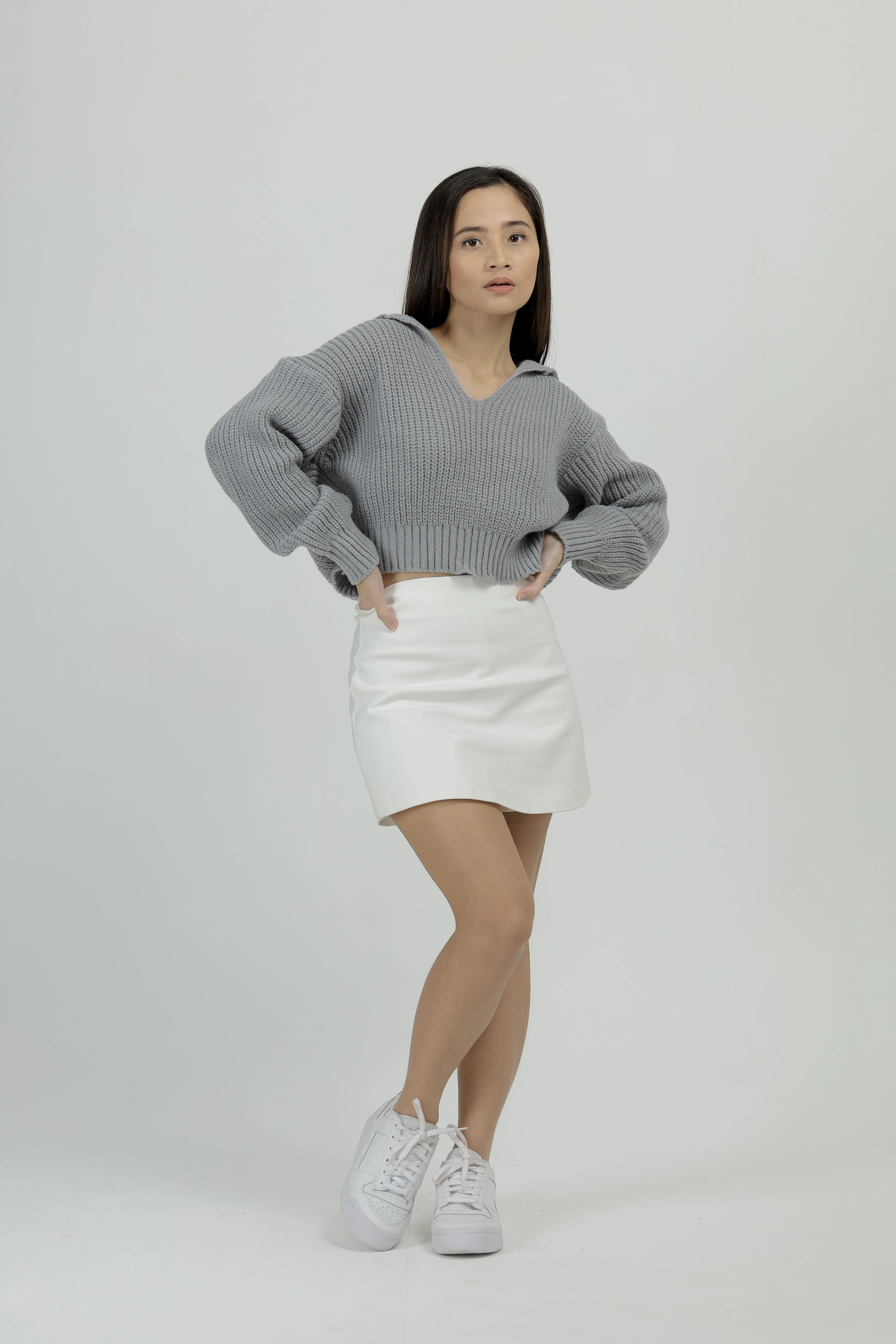 Renee Yarn Knit Crop Sweater