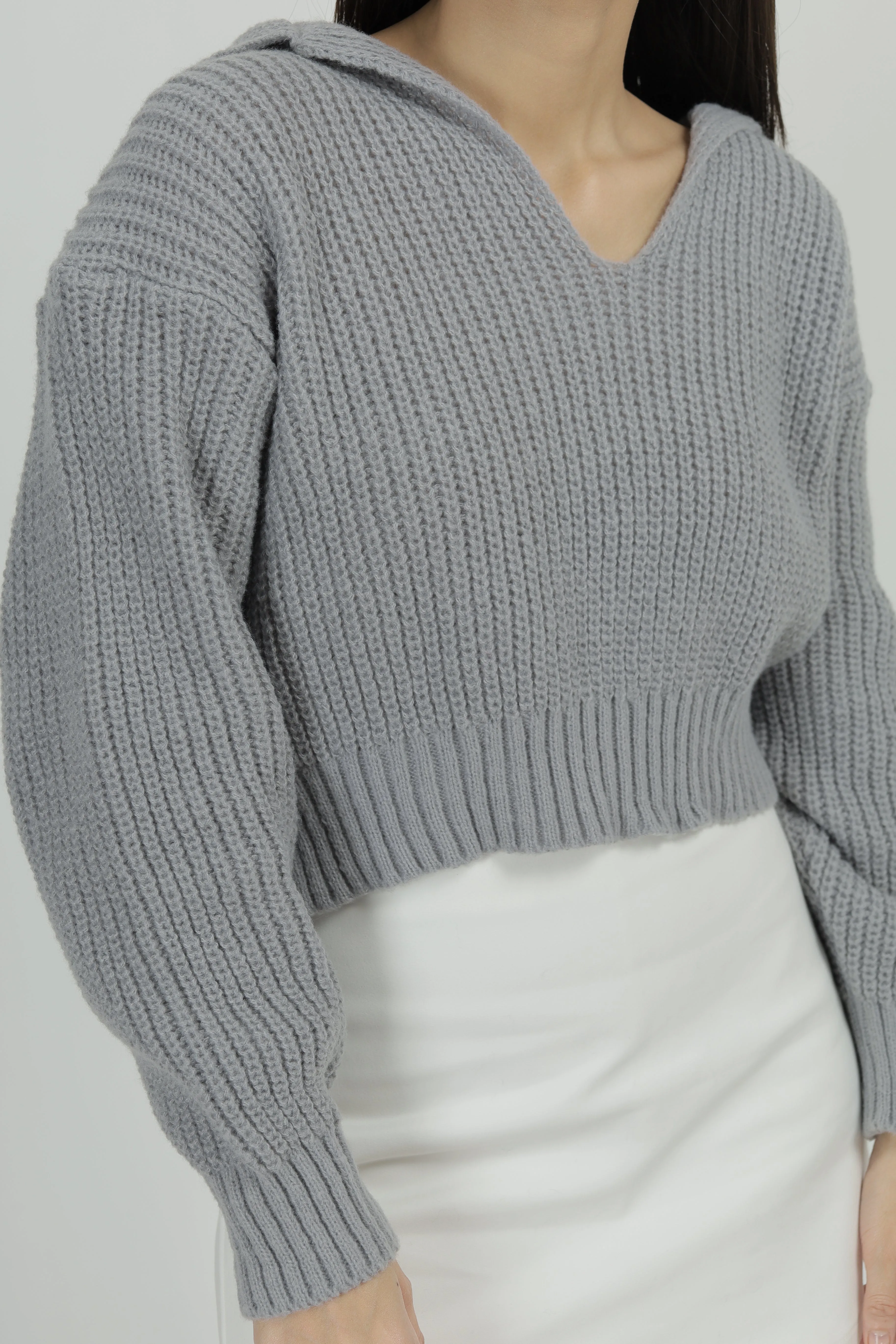 Renee Yarn Knit Crop Sweater