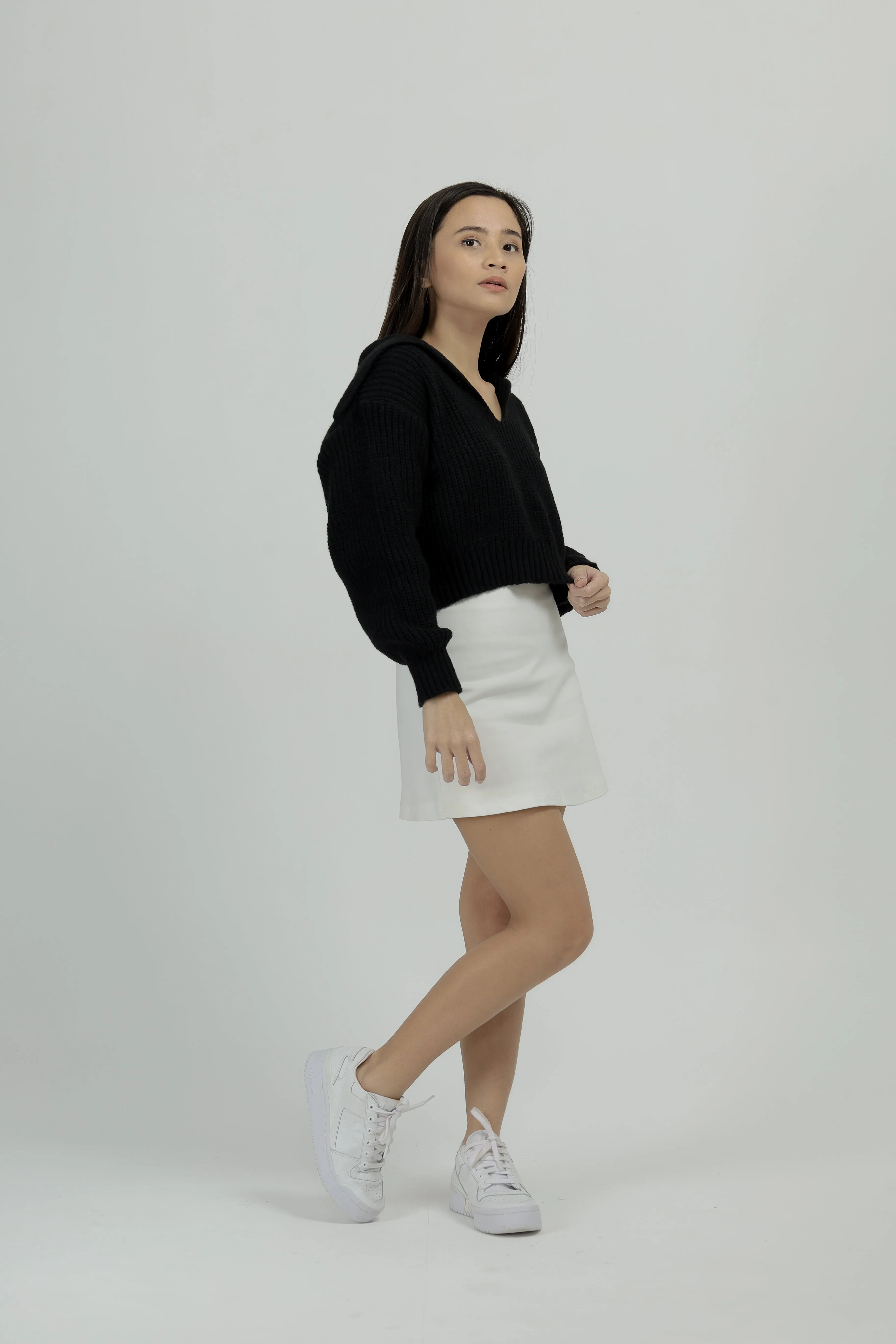 Renee Yarn Knit Crop Sweater