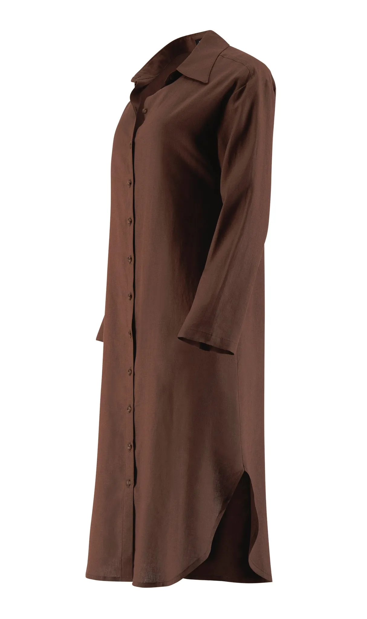 Riley Shirt in Mocha Brown