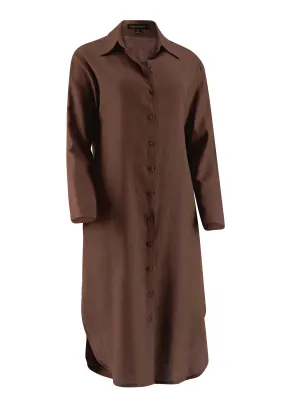 Riley Shirt in Mocha Brown