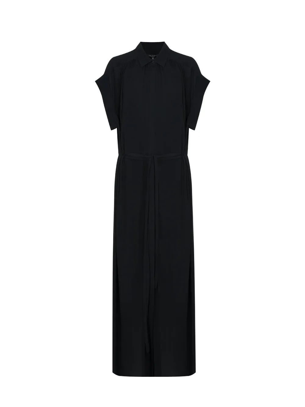 Robin Viscose Shirt Dress (Black)