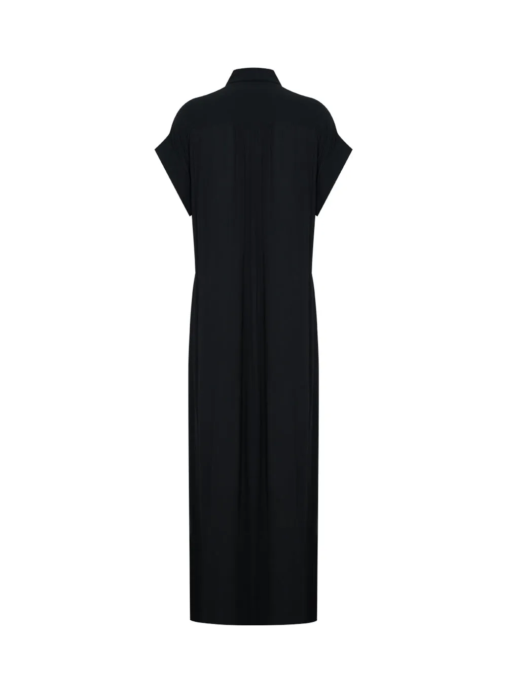 Robin Viscose Shirt Dress (Black)