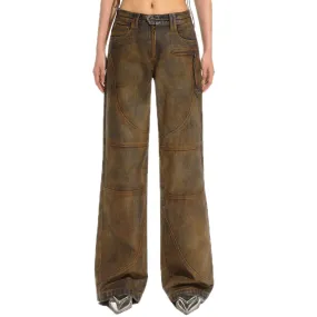 Rust Brown Derv Jeans