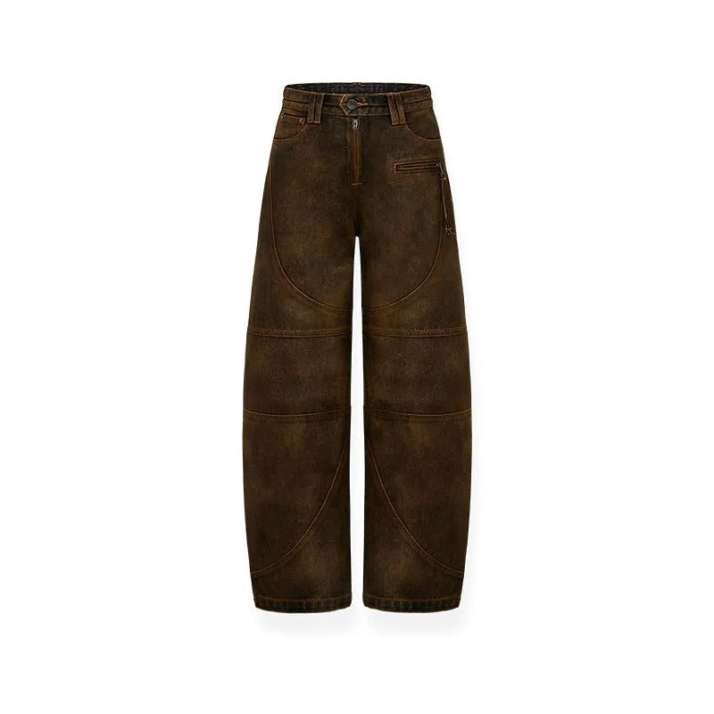 Rust Brown Derv Jeans