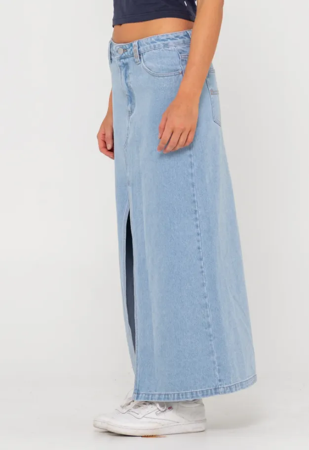 Rusty Celeste Low Rise Denim Skirt