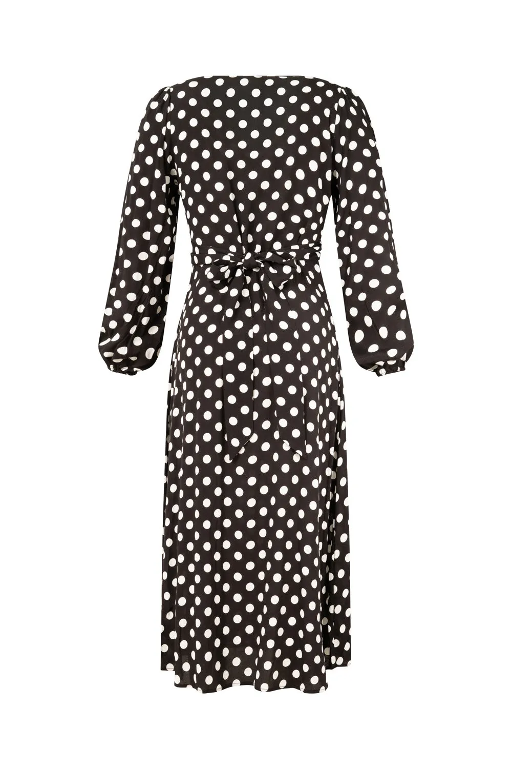 Sabrina Dress Latte Polkadot