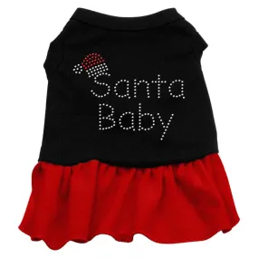 Santa Baby Rhinestone Dress Black with Red XXXL (20)